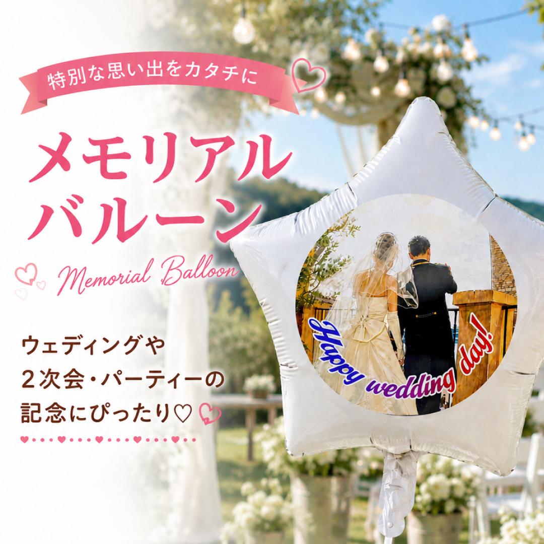 １歳・２歳の誕生日フォトバルーン 風船に写真プリント 誕生日・記念日・パーティー・結婚式・卒園・卒業・送別・販促 | 4枚目